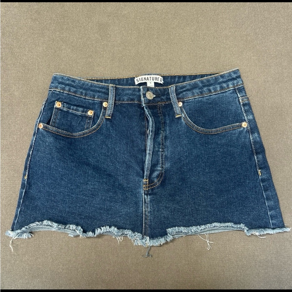 Signature Blue Mini Skirt for Night Out